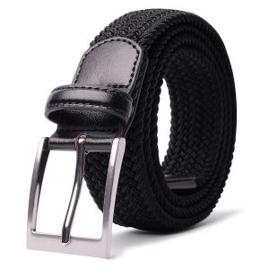 Braided Elastic Belt Woven Stretch Belts for Men Women Casual Pants Jeans Golf Shirts