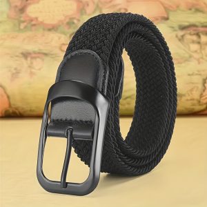 Unisex Woven Elastic Belt, Suitable for Baseball, Golf, And Baseball Scenarios, Versatile for Multiple Occasions, High-Quality Material Ensures Comfort And Breathability, Matched with High-Quality Alloy Pin Buckle, Durable And Beautiful