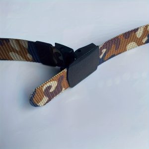 Men's Sports Camouflage Belt - Double-Sided Military Outdoor Hiking Tent Camping - Hypoallergenic Plastic Buckle, Nylon Material, Square Buckle - One Size - For Outdoor Enthusiasts & Adventurers - Ideal Gift for Camping & Hiking